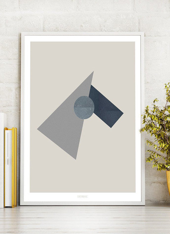 grafisk print hest horse by Frema
