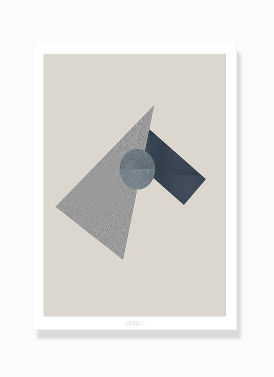 grafisk print hest horse by Frema