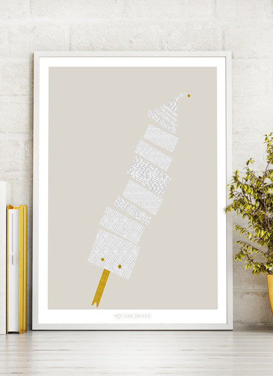 grafisk print snake slange by Frema