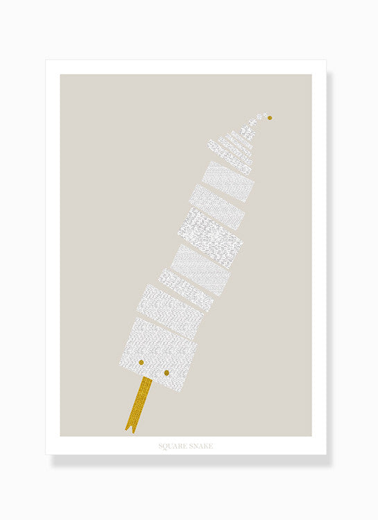 grafisk print snake slange by Frema