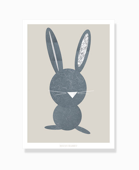 grafisk print rabbit kanin by Frema