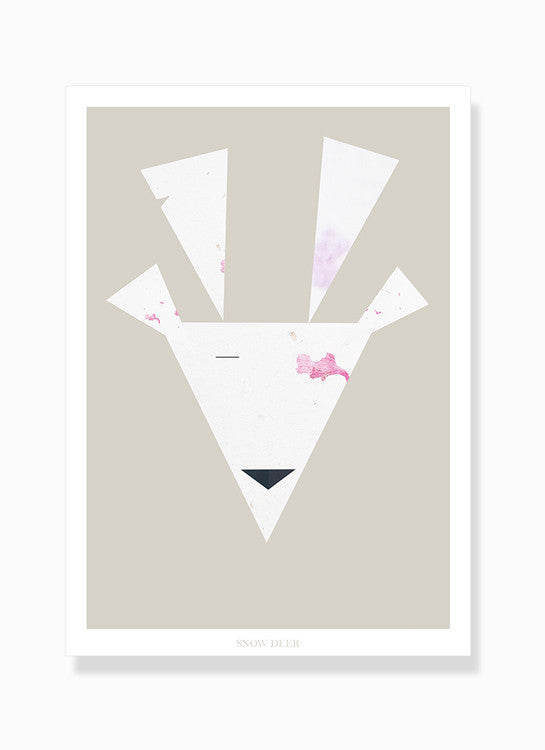 grafisk print deer hjort by Frema